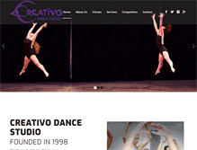 Tablet Screenshot of creativodancestudio.com